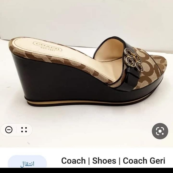 Coach signature platform wedge size 39.5 - Picture 6 of 9
